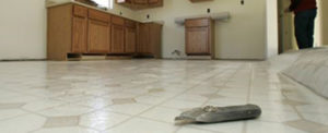 Installation of vinyl flooring