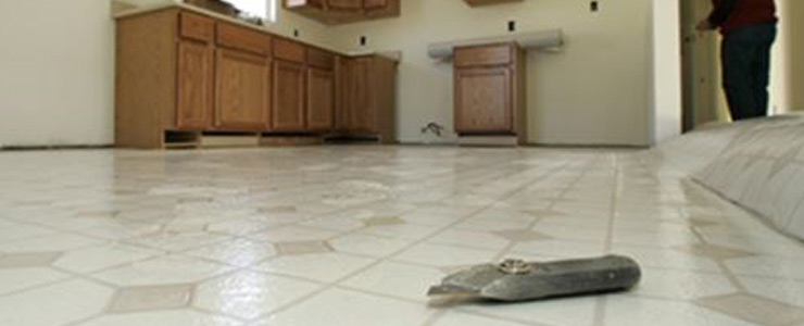 Installation of vinyl flooring